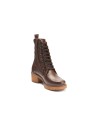 JucaZapatos - Pitillos 20524 - MARRON - Botín militar en napa con grano con cremallera Marrón