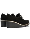 JucaZapatos - Pitillos 20530 - NEGRO - Abotinado en Ante con Adorno Negro