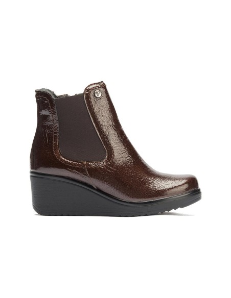 JucaZapatos - Pitillos 20536 - MARRON - Botín chelsea en charol Marrón