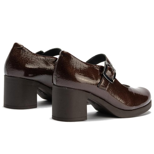 JucaZapatos - Pitillos 30100 - MARRON - Mercedes en Charol con correa de mujer color marron