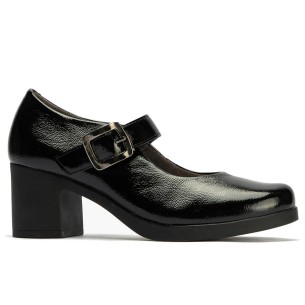 JucaZapatos - Pitillos 11503 - MARRON - Manoletina combinada Napa con Coco Charol Marrón