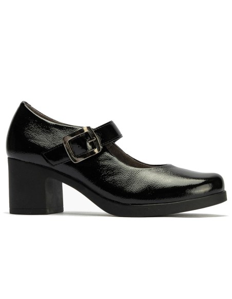 JucaZapatos - Pitillos 30100 - NEGRO - Mercedes en Charol con correa de mujer color negro