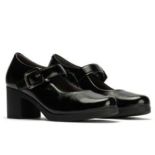 JucaZapatos - Pitillos 11503 - MARRON - Manoletina combinada Napa con Coco Charol Marrón 2