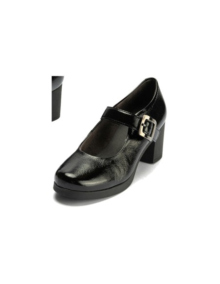 JucaZapatos - Pitillos 30100 - NEGRO - Mercedes en Charol con correa de mujer color negro