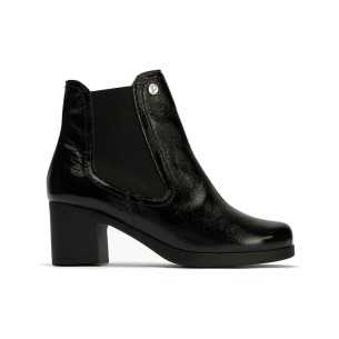 JucaZapatos - Pitillos 11622 - NEGRO - Abotinado combinado charol con charol coco detalle hebilla Negro