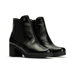 JucaZapatos - Pitillos 11622 - NEGRO - Abotinado combinado charol con charol coco detalle hebilla Negro 2