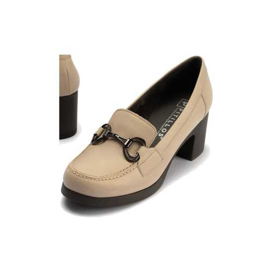 JucaZapatos - Pitillos 30104 - PIEDRA - Mocasín en Napa de mujer color piedra