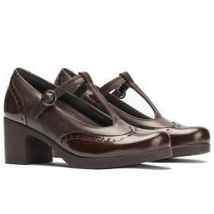 JucaZapatos - Pitillos 11686 - TOPO - Salón pico en charol con detalle lazo Topo 2