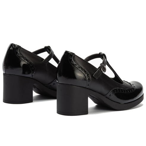 JucaZapatos - Pitillos 30501 - NEGRO - Gilda picados combinada en charol con napa Negro