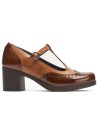 JucaZapatos - Pitillos 30501 - CUERO - Gilda picados combinada en charol con napa Cuero