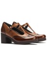 JucaZapatos - Pitillos 30501 - CUERO - Gilda picados combinada en charol con napa Cuero