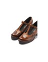 JucaZapatos - Pitillos 30501 - CUERO - Gilda picados combinada en charol con napa Cuero