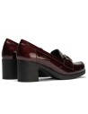 JucaZapatos - Pitillos 30502 - BURDEOS - Mocasin en Charol con Adorno Burdeos