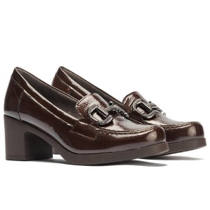 JucaZapatos - Pitillos 30502 - CUERO - Mocasin en Charol con Adorno Cuero 2