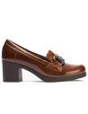 JucaZapatos - Pitillos 30502 - CUERO - Mocasin en Charol con Adorno Cuero