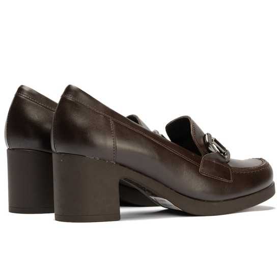 JucaZapatos - Pitillos 30503 - MARRON - Mocasin en Napa con Adorno Marrón