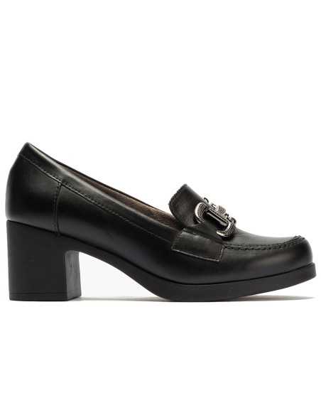 JucaZapatos - Pitillos 30503 - NEGRO - Mocasin en Napa con Adorno Negro
