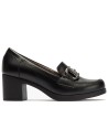 JucaZapatos - Pitillos 30503 - NEGRO - Mocasin en Napa con Adorno Negro