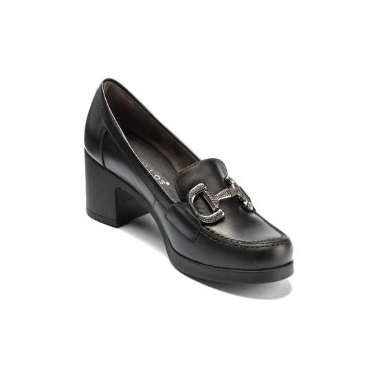 JucaZapatos - Pitillos 30503 - NEGRO - Mocasin en Napa con Adorno Negro