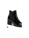 JucaZapatos - Pitillos 30504 - NEGRO - Botín chelsea en charol con elástico fantasía Negro