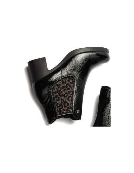 JucaZapatos - Pitillos 30504 - NEGRO - Botín chelsea en charol con elástico fantasía Negro