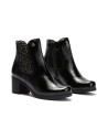 JucaZapatos - Pitillos 30504 - NEGRO - Botín chelsea en charol con elástico fantasía Negro