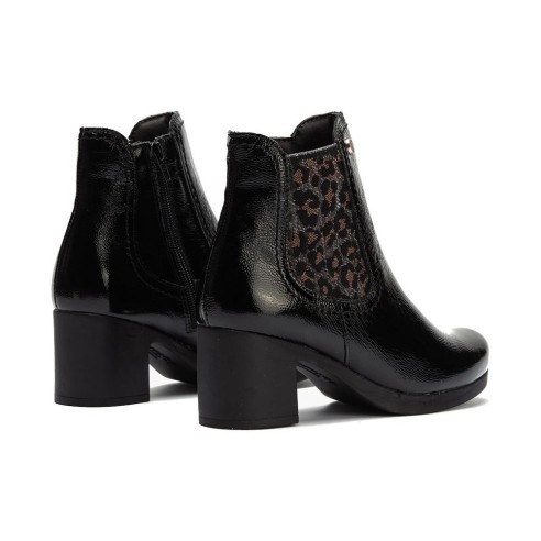 JucaZapatos - Pitillos 30504 - NEGRO - Botín chelsea en charol con elástico fantasía Negro