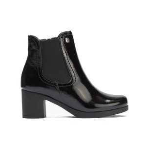 JucaZapatos - Pitillos 30504 - NEGRO - Botín chelsea en charol con elástico fantasía Negro
