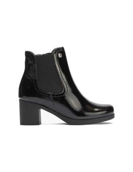 JucaZapatos - Pitillos 30508 - NEGRO - Botín chelsea en charol con elástico Negro