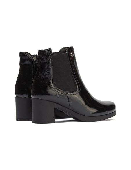 JucaZapatos - Pitillos 30508 - NEGRO - Botín chelsea en charol con elástico Negro
