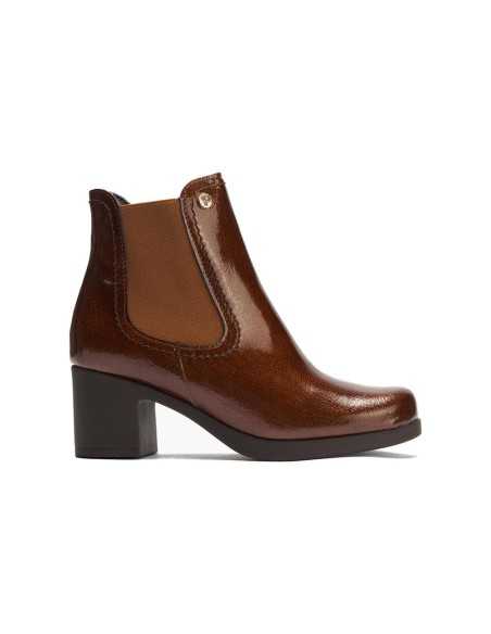 JucaZapatos - Pitillos 30508 - CUERO - Botín chelsea en charol con elástico Cuero