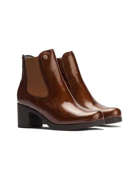 JucaZapatos - Pitillos 30508 - CUERO - Botín chelsea en charol con elástico Cuero