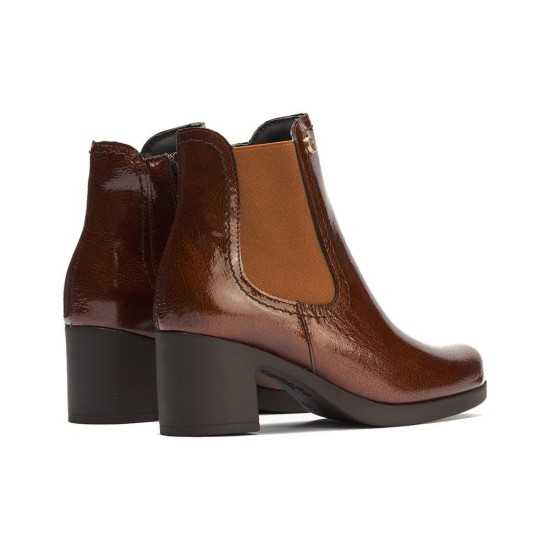JucaZapatos - Pitillos 30508 - CUERO - Botín chelsea en charol con elástico Cuero
