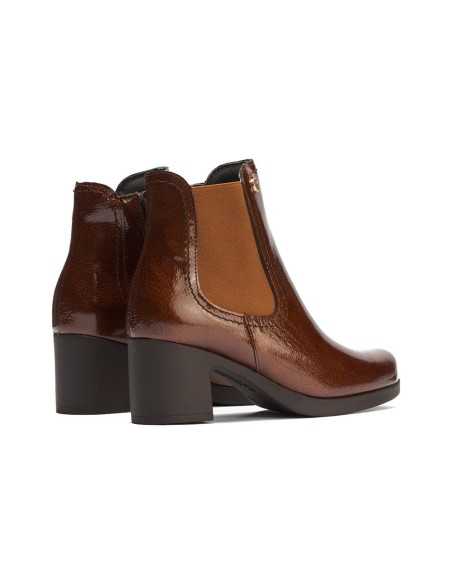 JucaZapatos - Pitillos 30508 - CUERO - Botín chelsea en charol con elástico Cuero