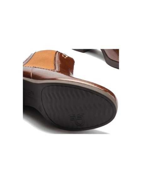JucaZapatos - Pitillos 30508 - CUERO - Botín chelsea en charol con elástico Cuero