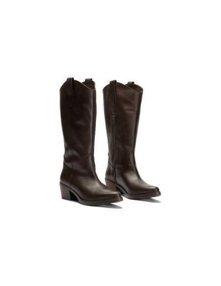JucaZapatos - Pitillos 30510 - MARRON - Bota Alta en Napa Marrón