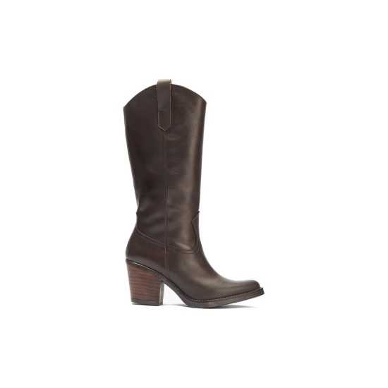 JucaZapatos - Pitillos 30521 - MARRON - Bota Alta en Napa Marrón