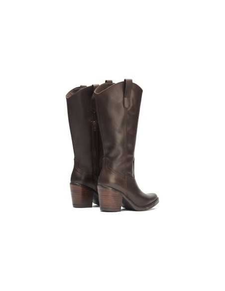 JucaZapatos - Pitillos 30521 - MARRON - Bota Alta en Napa Marrón