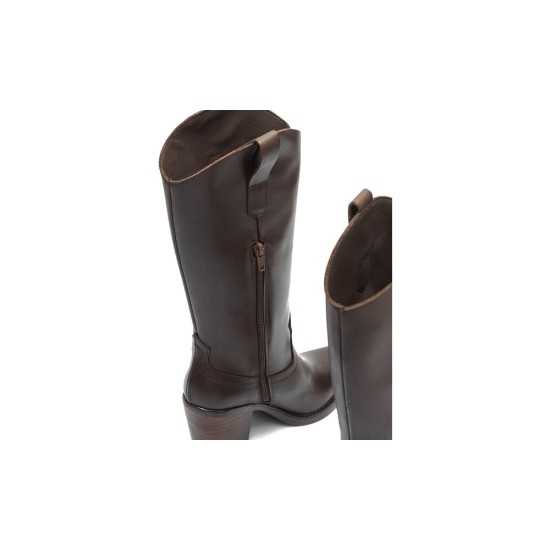 JucaZapatos - Pitillos 30521 - MARRON - Bota Alta en Napa Marrón