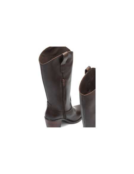 JucaZapatos - Pitillos 30521 - MARRON - Bota Alta en Napa Marrón