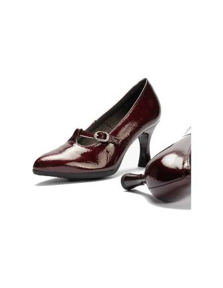 JucaZapatos - Pitillos 30533 - BURDEOS - Gilda Baja en Charol Burdeos