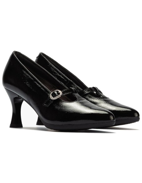 JucaZapatos - Pitillos 30533 - NEGRO - Gilda Baja en Charol Negro