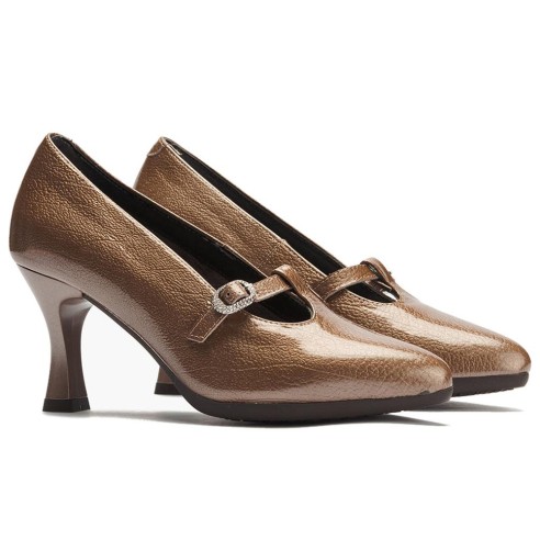 JucaZapatos - Pitillos 30533 - TOPO - Gilda Baja en Charol Topo