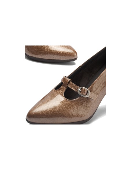 JucaZapatos - Pitillos 30533 - TOPO - Gilda Baja en Charol Topo