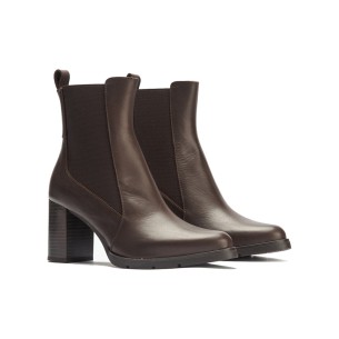JucaZapatos - Pitillos 11622 - BURDEOS - Abotinado combinado charol con charol coco detalle hebilla Burdeos 2