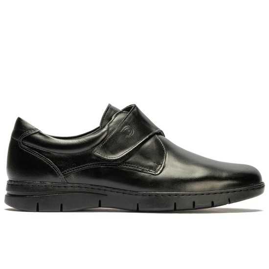 JucaZapatos - Pitillos 113 - NEGRO - Zapato Blucher Velcro Hombre Negro
