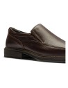 JucaZapatos - Pitillos 120 - MARRON - Manoletina Hombre con Elásticos Piel Marrón