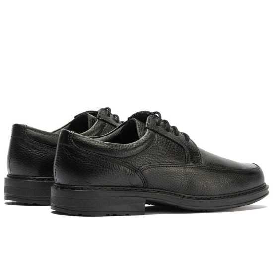JucaZapatos - Pitillos 121 - NEGRO - Zapato Blucher Hombre con Piel Bombeada Negro