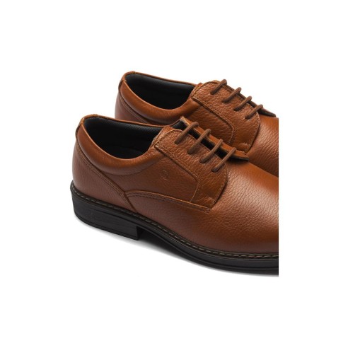 JucaZapatos - Pitillos 122 - CUERO - Zapato Blucher Hombre Piel Bombeada Cuero