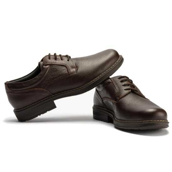 JucaZapatos - Pitillos 122 - BRANDY - Zapato Blucher Hombre Piel Bombeada Brandy